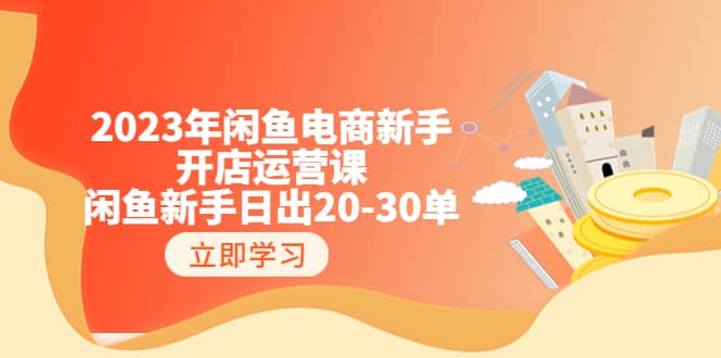 图片[1]-2023年闲鱼电商新手开店运营课：闲鱼新手日出20-30单（18节-实战干货）-网创特工