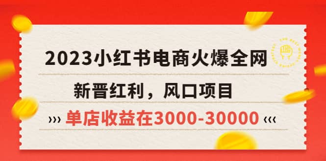 图片[1]-2023小红书电商火爆全网，新晋红利，风口项目，单店收益在3000-30000-网创特工