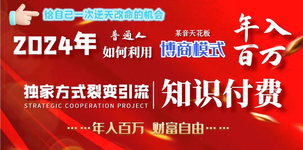 48.2024年普通人如何利用博商模式做翻身项目年入百万，财富自由