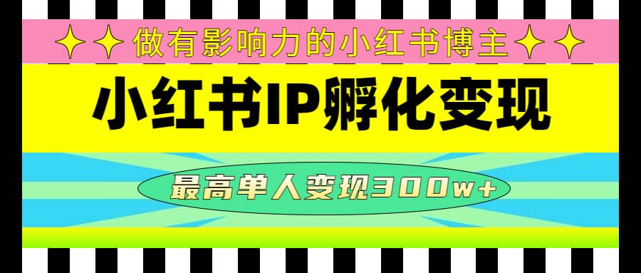 图片[1]-某收费培训-小红书IP孵化变现：做有影响力的小红书博主-网创特工