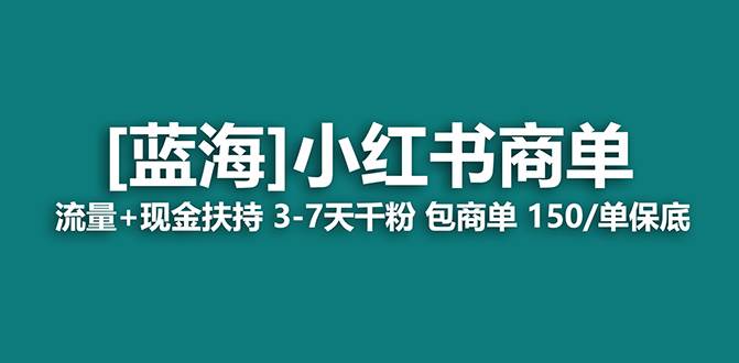 小红书新课⭐【蓝海项目】小红书商单！长期稳定 7天变现 商单一口价包分配 轻松月入过万