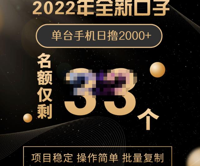 图片[1]-2022年全新口子，手机批量搬砖玩法，一部手机日撸2000+-网创特工