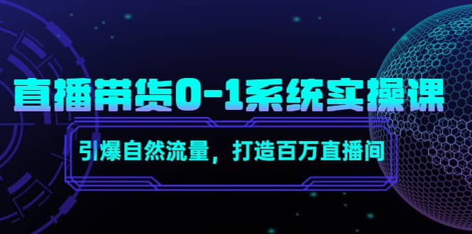 图片[1]-直播带货0-1系统实操课，引爆自然流量，打造百万直播间-网创特工