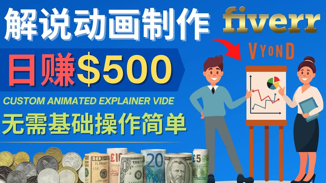 图片[1]-制作解说类动画视频（Animated Explainer）日赚500美元以上 - 0基础可操作-网创特工