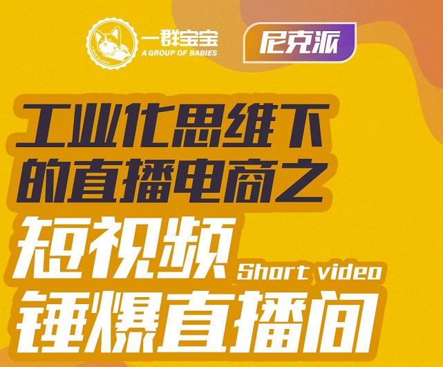 图片[1]-尼克派·工业化思维下的直播电商之短视频锤爆直播间，听话照做执行爆单-网创特工