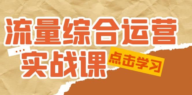 图片[1]-流量综合·运营实战课：短视频、本地生活、个人IP知识付费、直播带货运营-网创特工