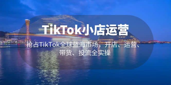 图片[1]-TikTok小店运营 抢占TikTok全球蓝海市场，开店、运营、带货、投流全实操-网创特工