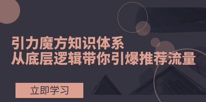 （7950期）主题1引力魔方知识体系⭐引力魔方知识体系，从底层逻辑带你引爆荐推流量！