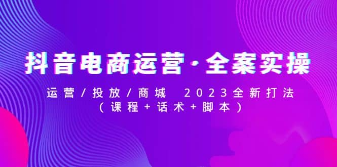 图片[1]-抖音电商运营·全案实操：运营/投放/商城 2023全新打法-网创特工