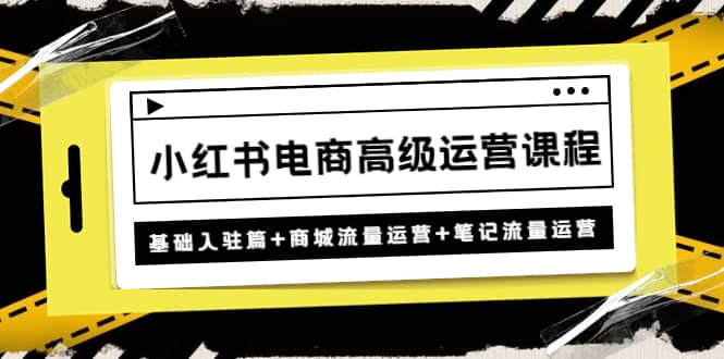 图片[1]-小红书电商高级运营课程：基础入驻篇+商城流量运营+笔记流量运营-网创特工