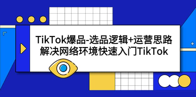 图片[1]-TikTok爆品-选品逻辑+运营思路：解决网络环境快速入门TikTok-网创特工