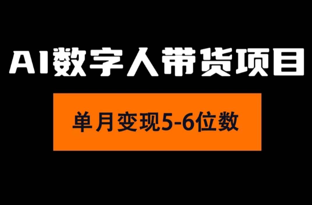 2024年Ai数字人带货，小白就可以轻松上手，真正实现月入过万的项目-网创特工