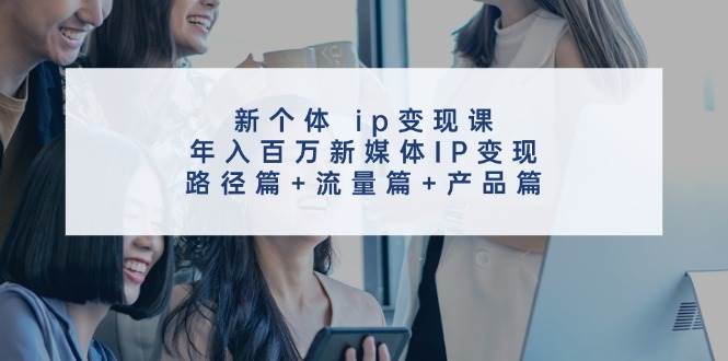 新个体 ip变现课，年入百万新媒体IP变现，路径篇+流量篇+产品篇-网创特工