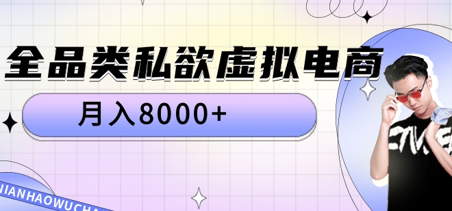 全品类私域虚拟电商，月入8000+-网创特工