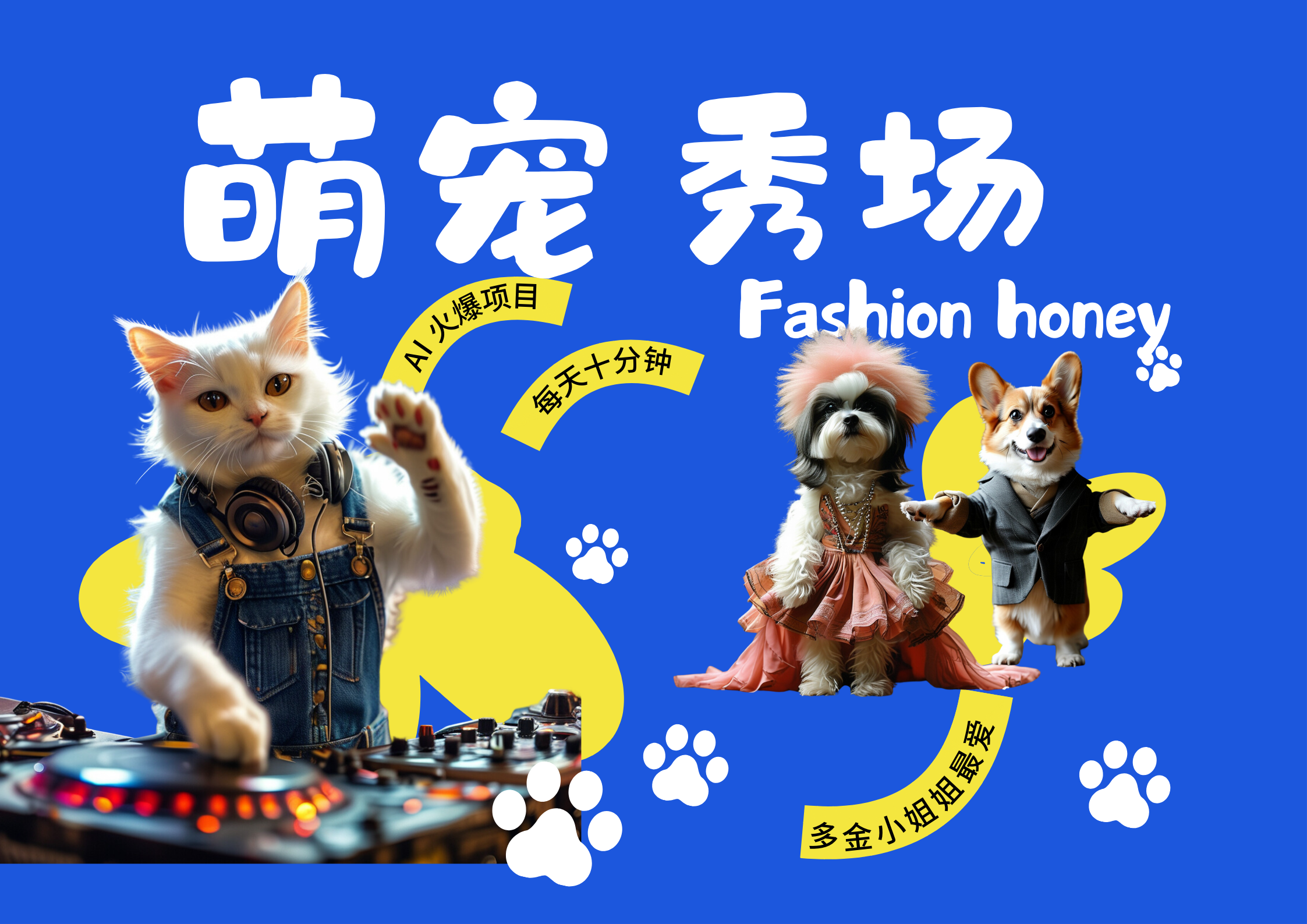 酷飒动物跳舞走秀  时尚喵FASHION汪 多金小姐姐最爱的 轻松月入破万-网创特工